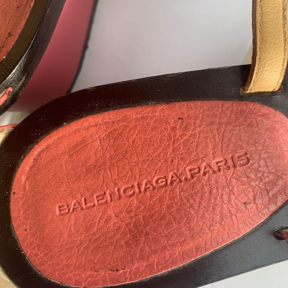 Balenciaga pink leather wedge sandals size 5.5-6 ( European 36) - Picture 16 of 16